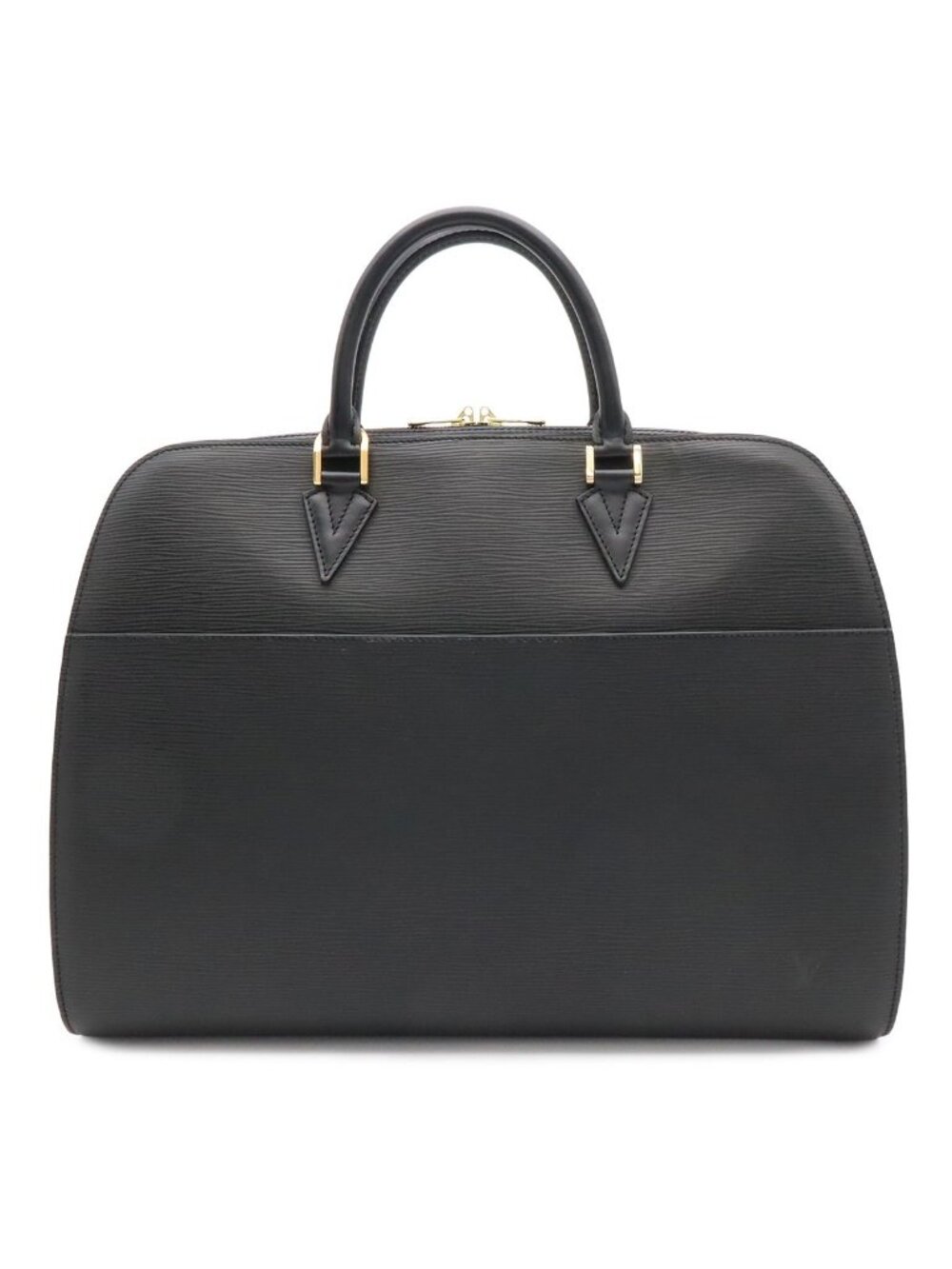 Louis Vuitton Epi Sorbonne Document Purse Business Handbag Noir Black Gold